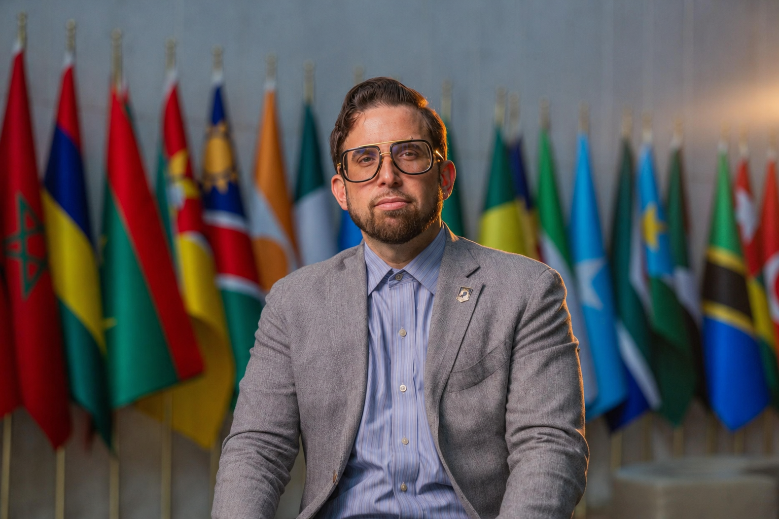 Joseph Hammond at the COP28 climate conference in Dubai in 2023